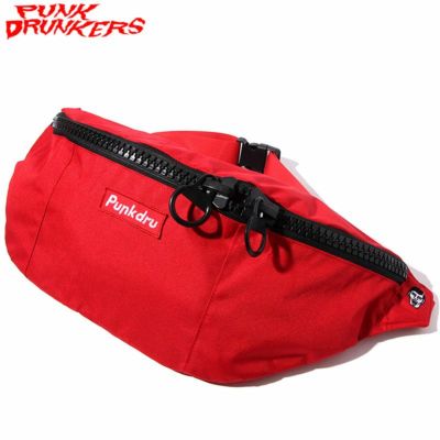 パンクドランカーズ PUNK DRUNKERS でっけぇウエストBAG(RED)