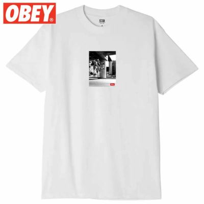 オベイ OBEY OBEY URBAN RENEWAL TEE(WHITE)