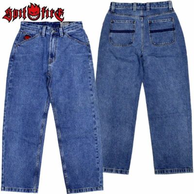 スピットファイヤーウィール SPITFIRE WHEELS BIGHEAD FILL DENIM PANT(MEDIUM STONE WASH)