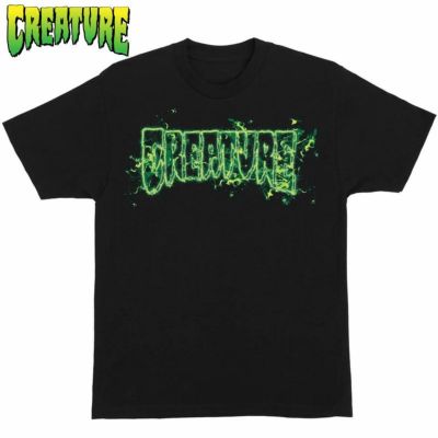 クリーチャースケートボード CREATURE SKATEBOARDS INFERNO LOGL OUTLINE S/S T-SHIRT(BLACK)