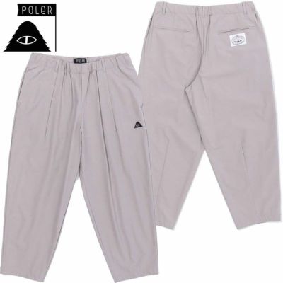 ポーラー POLER STRETCH RIP ANKLE BALLOON PANTS(GRAY)