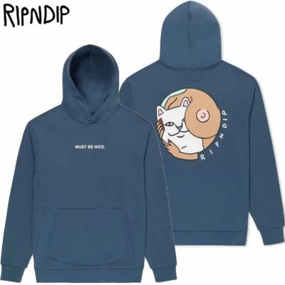 リップンディップ RIPNDIP MUST BE NICE HOODIE(STORM BLUE)