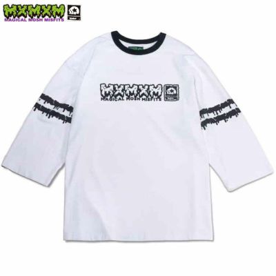 マジカルモッシュミスフィッツ MAGICAL MOSH MISFITS MxMxM どろどろ FOOTBALL SHIRT(WHITE)