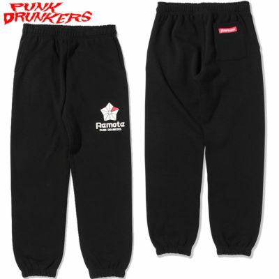 パンクドランカーズ PUNK DRUNKERS リモート用スウェットパンツ(BLACK)