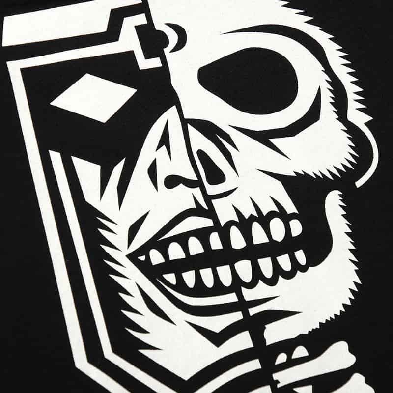パンクドランカーズ PUNK DRUNKERS 驚愕髑髏BIGロンTEE(BLACK) | 大阪