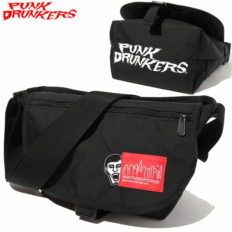 パンクドランカーズ PUNK DRUNKERS ［PDS×Manhattan Portage]PDSメッセンジャーBAG(BLACK) |  大阪心斎橋アメリカ村のセレクトショップWARP(ワープ)の公式オンラインストア！