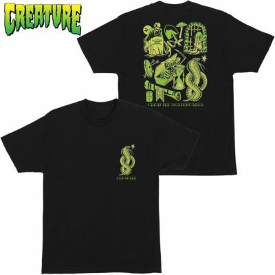 クリーチャースケートボード CREATURE SKATEBOARDS FIEND FLASH S/S TEE(BLACK)