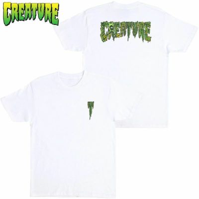 クリーチャースケートボード CREATURE SKATEBOARDS CATACOMB RELIC S/S  HEAVYWEIGHT TEE(WHITE)