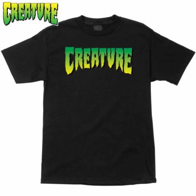 クリーチャースケートボード CREATURE SKATEBOARDS LOGO S/S HEAVYWEIGHT TEE(BLACK)