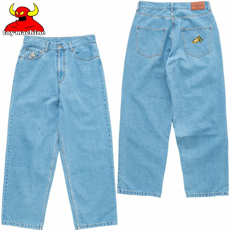 ROBOT ＆ SECT LOOSE STRAIGHT DENIM PANTS(L.BLUE)