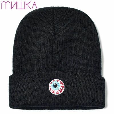 【US】ミシカ MISHKA KEEP WATCH EMBROIDERY BEANIE(BLACK)