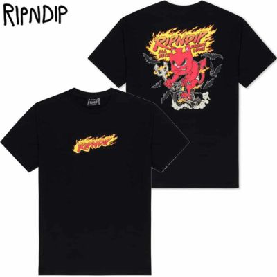 リップンディップ RIPNDIP BREAK LOOSE TEE(BLACK)