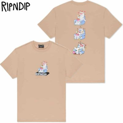 リップンディップ RIPNDIP AFTERNOON SNACK TEE(ALMOND)