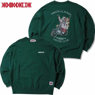 アニマリア ANIMALIA BIG SILHOUETTE CREW NECK SWEAT ST.CRUISE(GREEN)