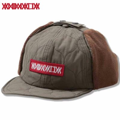 アニマリア ANIMALIA FLIGHT CAP LOGO BAR PATCH(OLIVE)