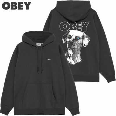 オベイ OBEY OBEY DALMATION HOOD(BLACK)