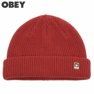 オベイ OBEY MICRO BEANIE(MINERAL RED)