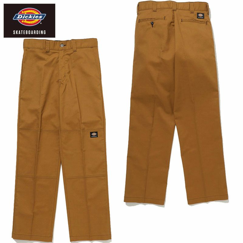 Dickies SKATEBOARDING DOUBLE KNEE TWILL PANTS(BROWN)