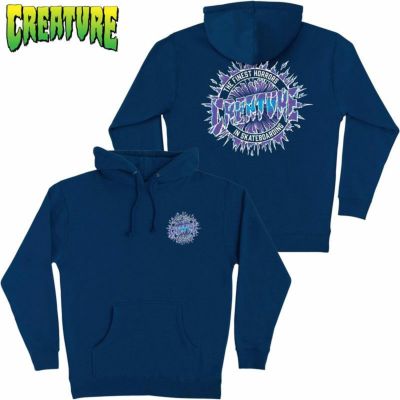 クリーチャースケートボード CREATURE SKATEBOARDS FINEST SHATTER P/O HOODED(NAVY)
