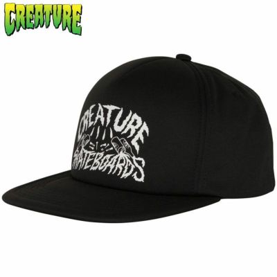 クリーチャースケートボード CREATURE SKATEBOARDS PLAY IT LOUD TRUCKER HIGH PROFILE HAT(BLACK)