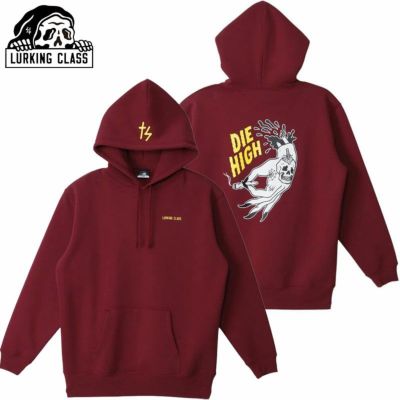 ラーキングクラス LURKING CLASS DIE HIGH HOOD(BURGUNDY)