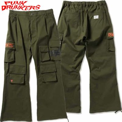 パンクドランカーズ PUNK DRUNKERS 9Pミリタリーパンツ(KHAKI)