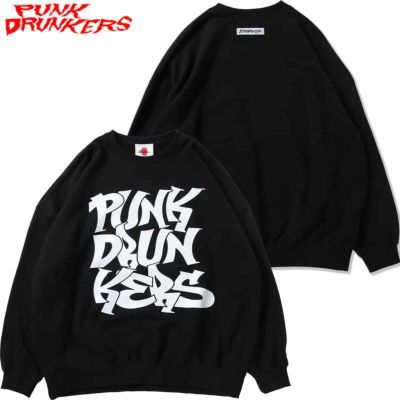 パンクドランカーズ PUNK DRUNKERS BIGロゴBIGトレーナー(BLACK)