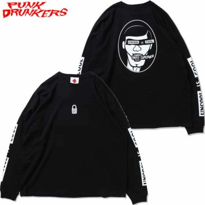 パンクドランカーズ PUNK DRUNKERS PUNK LOCK.BIGロンTEE(BLACK)