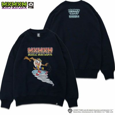 マジカルモッシュミスフィッツ MAGICAL MOSH MISFITS LOONEY TUNES x MxMxM “LOVE SKATE” SWEAT (NAVY)