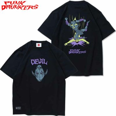 パンクドランカーズ PUNK DRUNKERS [PDS×キン肉マン]地獄の断頭台TEE(D.NAVY)