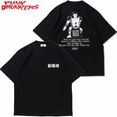 パンクドランカーズ PUNK DRUNKERS NEO国技TEE(BLACK)