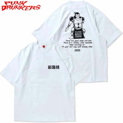 パンクドランカーズ PUNK DRUNKERS NEO国技TEE(WHITE)