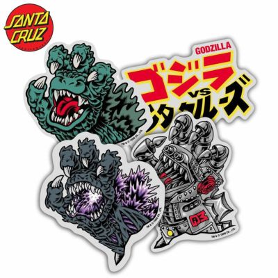 サンタクルーズ SANTA CRUZ × GODZILLA  VS SANTA CRUZ STICKER PACK (MULTI)