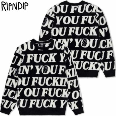 リップンディップ RIPNDIP F.U.U.F.F. MOHAIR SWEATER(BLACK)