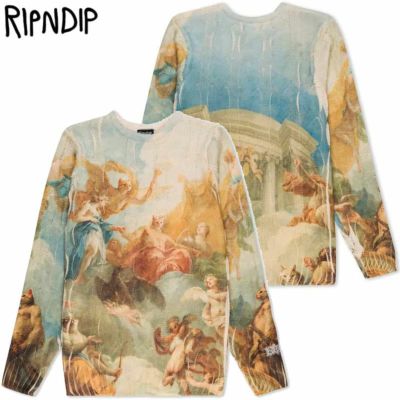 リップンディップ RIPNDIP HEAVEN’S WAITING CABLE KNIT SWEATER(MULTI)