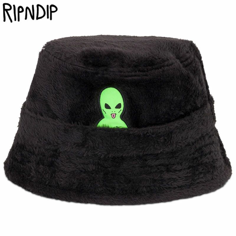 LORD ALIEN SHERPA BUCKET HAT(BLACK)