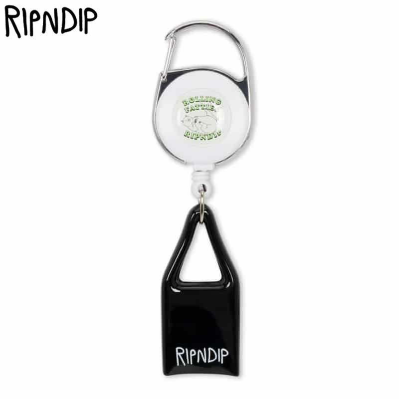 ROLLING FATTIES LIGHTER LEASH KEYCHAIN(SILVER)