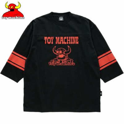 トイマシーン TOY MACHINE DEATH MONSTER FOOTBALL 3/4 SLEEVE TEE(BLACK)