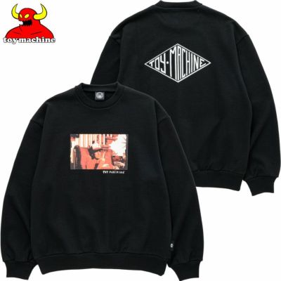 トイマシーン TOY MACHINE HEAVY WEIGHT ED FLIP SWEAT CREW NECK(BLACK)