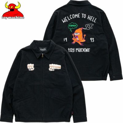トイマシーン TOY MACHINE WELCOME TO HELL SOUVENIR  JACKET(BLACK)