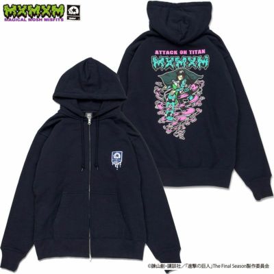 マジカルモッシュミスフィッツ MAGICAL MOSH MISFITS ”MAGICAL MOSH LEVI” ZIP HOODIE(NAVY)