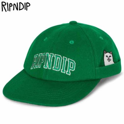 リップンディップ RIPNDIP TEAM SPIRIT MELTON WOOL SNAPBACK (GREEN)