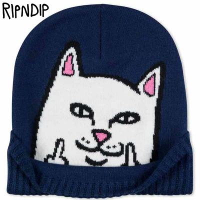 リップンディップ RIPNDIP PEEKING NERMAL BEANIE (DARK SLATE)
