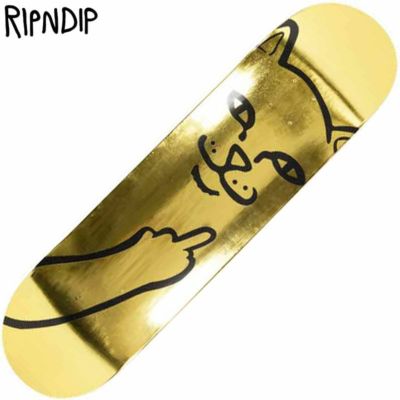 リップンディップ RIPNDIP LORD NERMAL SKATEBOARD DECK (GOLD)