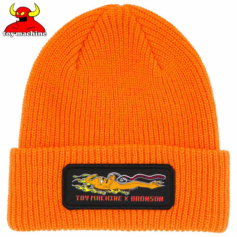 BRONSON × TOY MACHINE BEANIE (ORANGE)