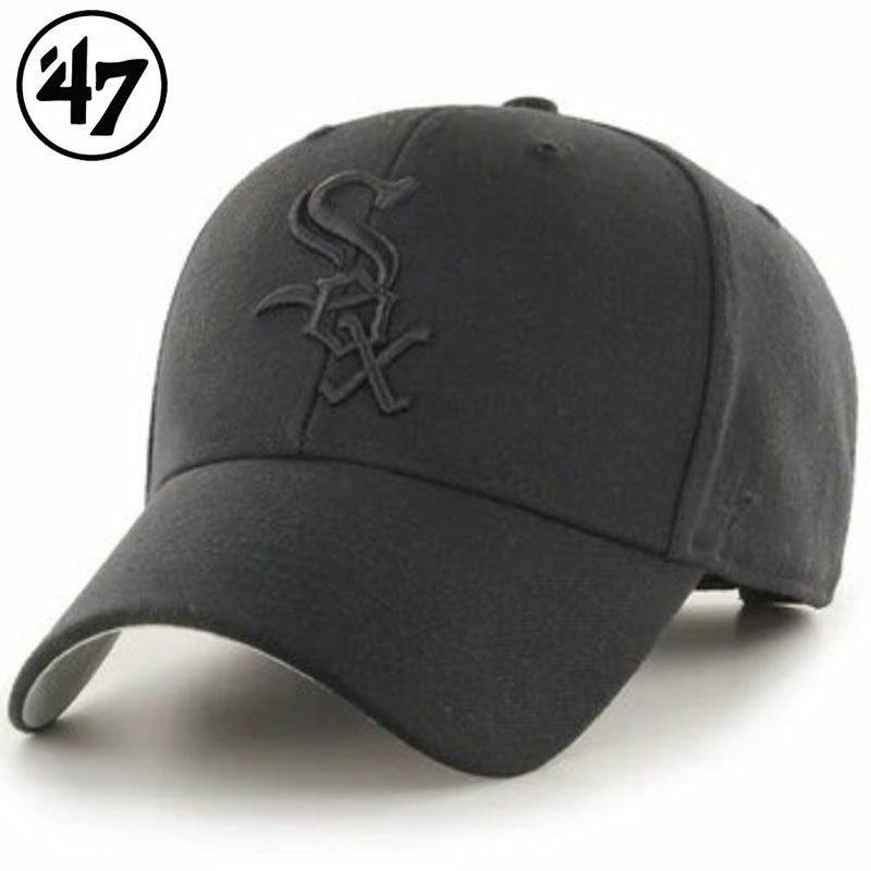 WHITE SOX’47 MVP CAP(BLACK/BLACK)