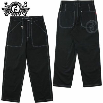 ローリングクレイドル ROLLING CRADLE BIG POCKET CANVAS PANTS(BLACK)