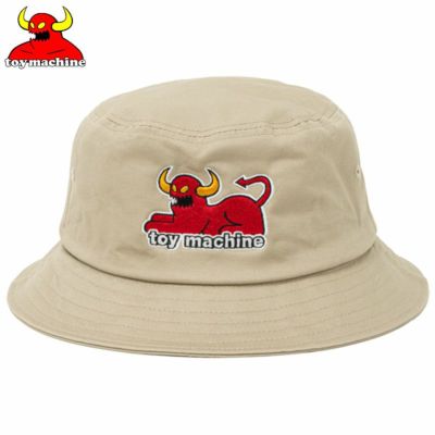 トイマシーン TOY MACHINE TOYMONSTER CAT TWILL BUCKET HAT(L.BEIGE)