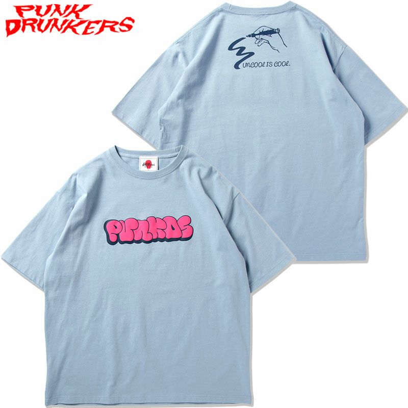 パンクドランカーズ PUNK DRUNKERS プクッとロゴBIG.TEE(S.PURPLE
