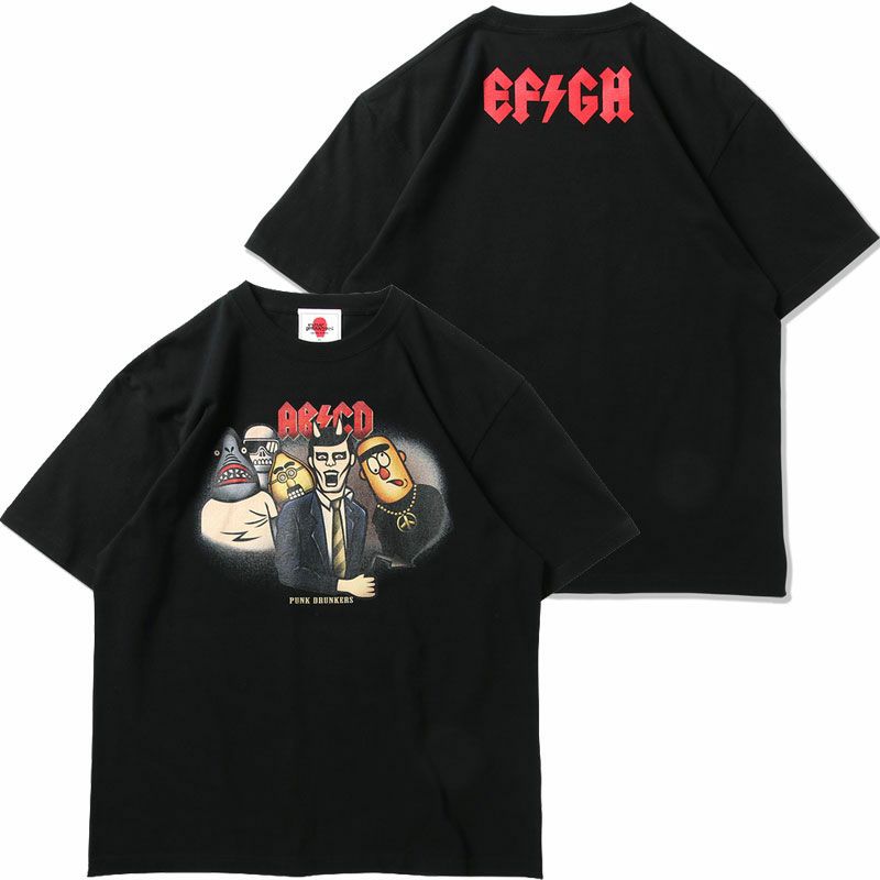 パンクドランカーズ PUNK DRUNKERS 地獄のABCD.TEE(BLACK